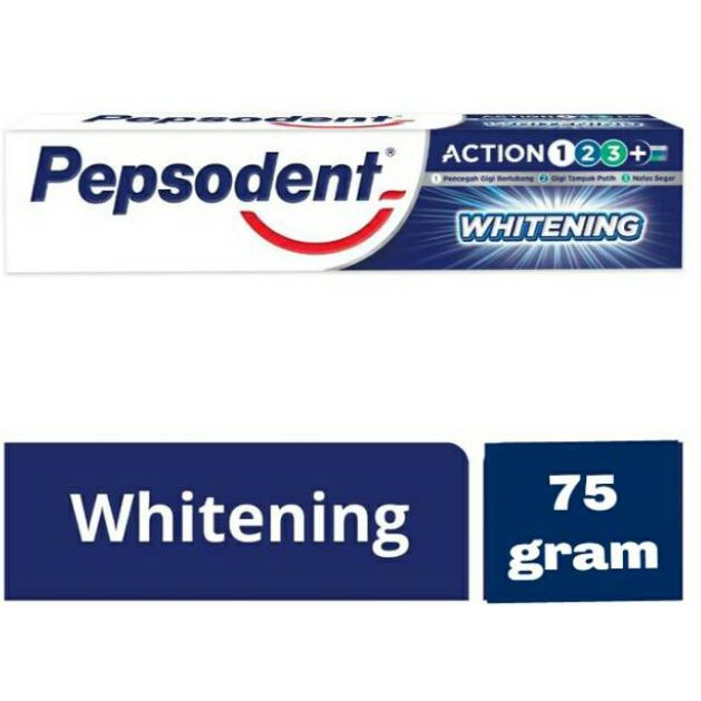 PEPSODENT Whitening 123+  Pasta Gigi 75gr