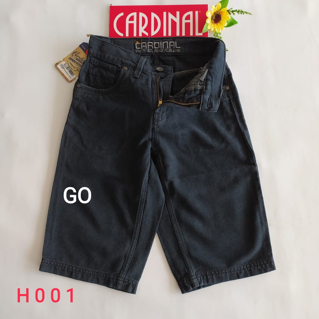 gof 27-CBV CARDINAL JEANS Celana Pria Celana Pendek Bermuda Casual Sobek Slimfit Reguler Fit Reguler