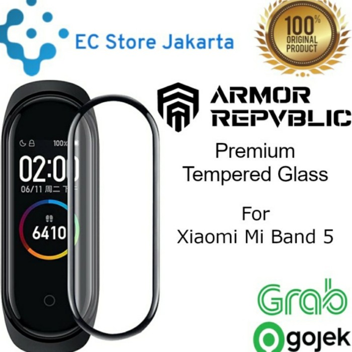 TEMPERED GLASS XIAOMI MI BAND 5 MI WATCH LIFE MI WATCH FITNESS - Mi Watch Fitnes