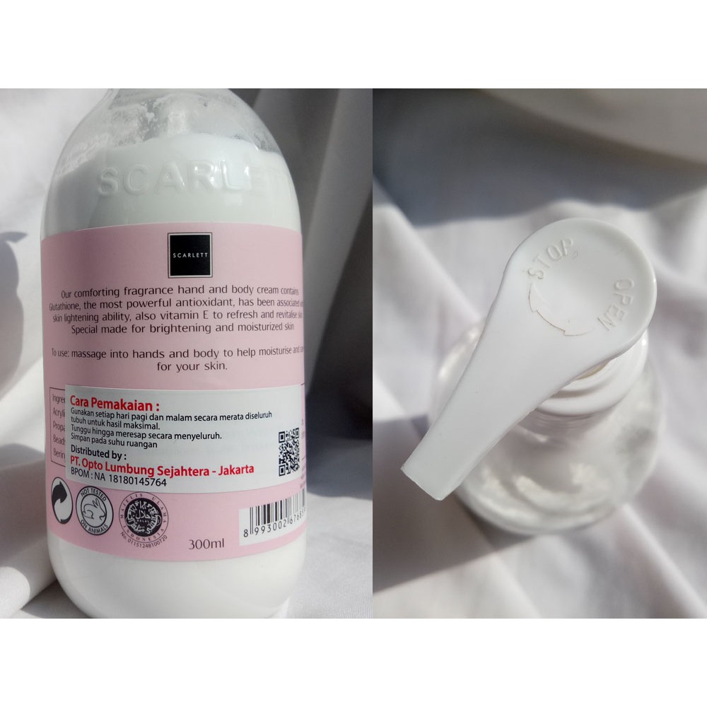 Scarlett Whitening Body Lotion BPOM Original - Romansa