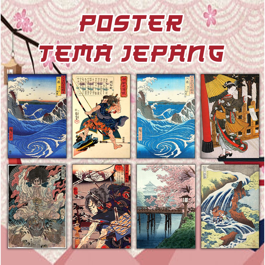 

POSTER TEMA JEPANG A3 - JAPANESE OLD VINTAGE ART