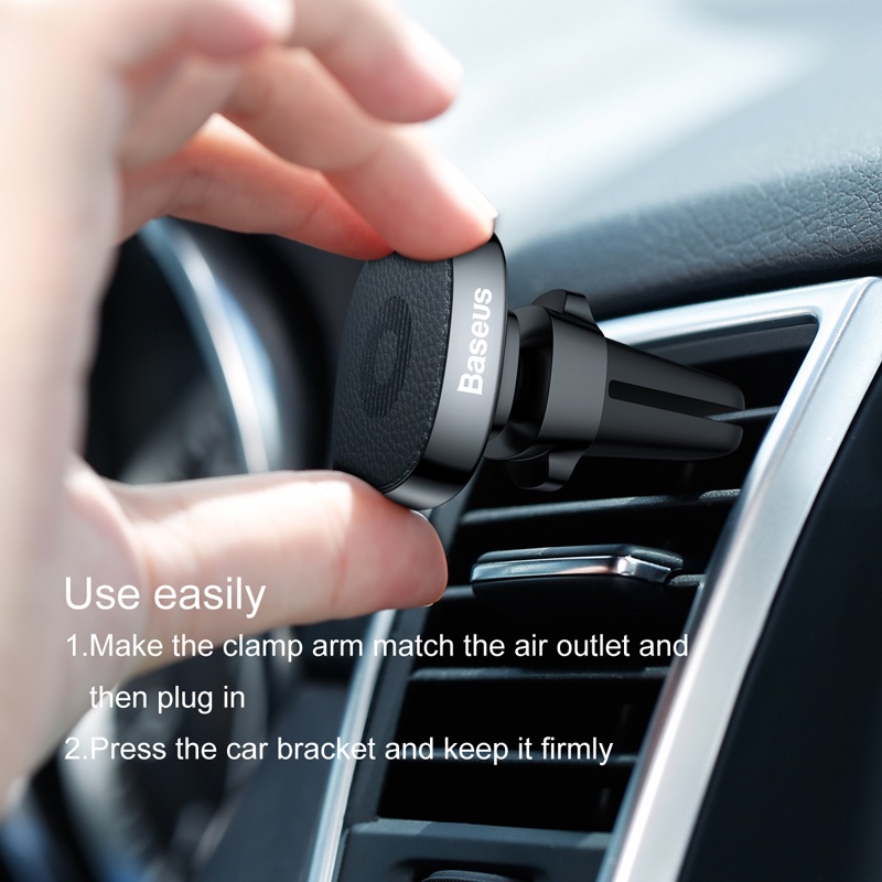 Baseus Holder HP Mobil Magnetic Mount Air Outlet Lubang AC