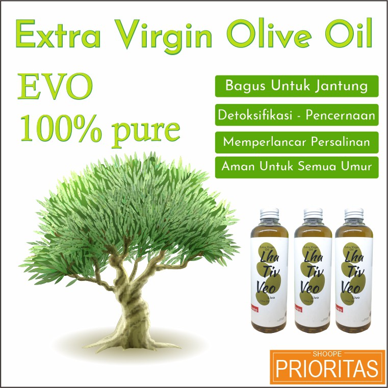 Healty Fresh Minyak Zaitun Extra Virgin Olive oil 250 ml | 100% Organic