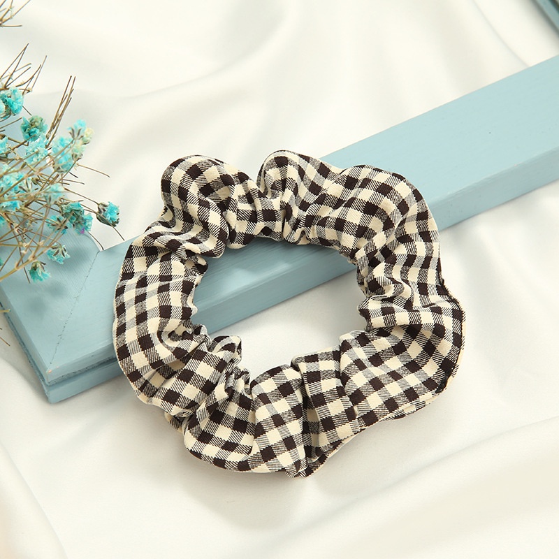 ASIN829 - Ikat Rambut Korea Kain Karet Wanita J204 Scrunchie Elastis Kisi Tali Aksesoris Rambut