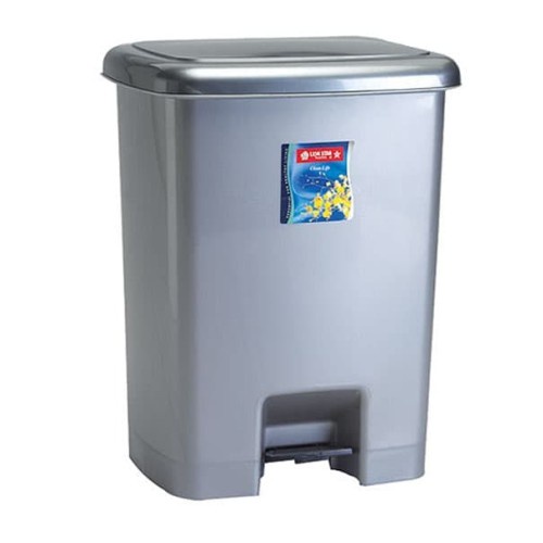 Tempat Sampah tong sampah Kotak Sampah Square Step On Bin 25 Liter Lion Star C-32