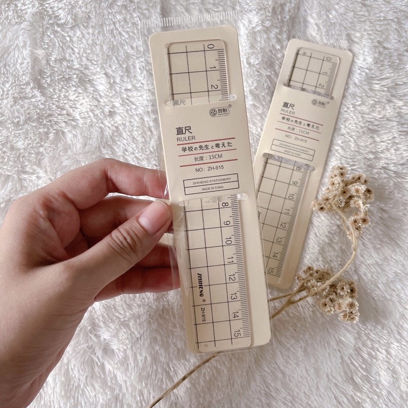 

Aesthetic Transparent Ruller/ Penggaris Handy Lucu Murah 15cm