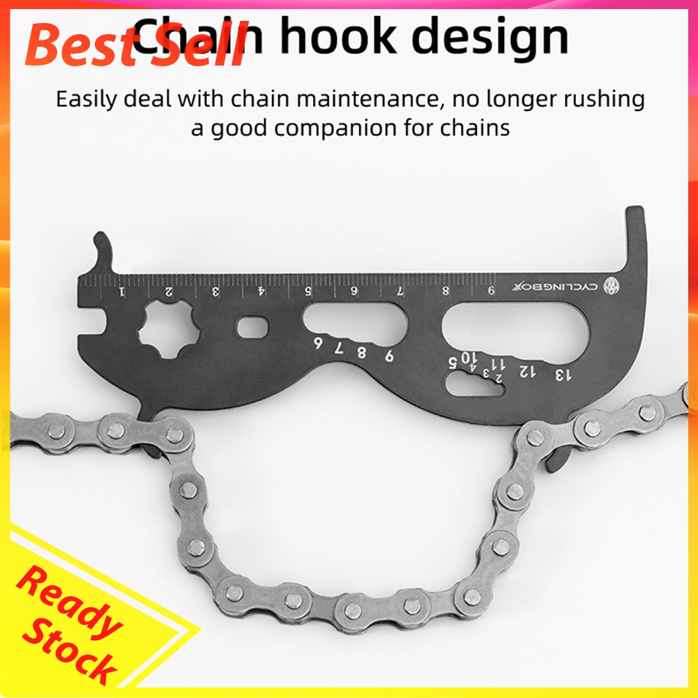 CYCLINGBOX MTB Bike Chain Wear Checker Caliper Chains Measuring Rulers