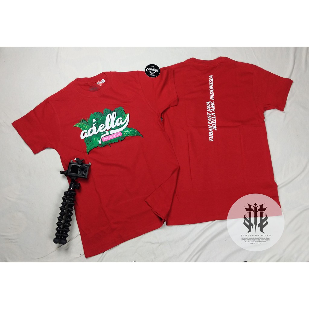 KAOS DANGDUT ADELLA AMC MERAH DAUN