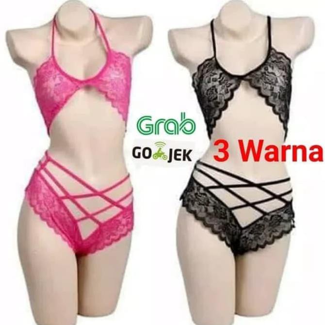 Bra Set BH CD Gstring Lingerie Veil Seserahan Cewe Seksi Braset Wanita