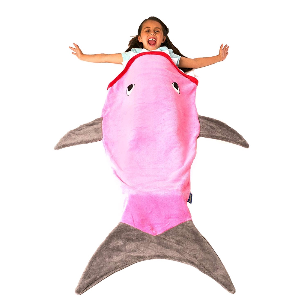 Creative Shark Shape Cartoon Sleeping Bag Shark Blanket For Kids Shopee Indonesia