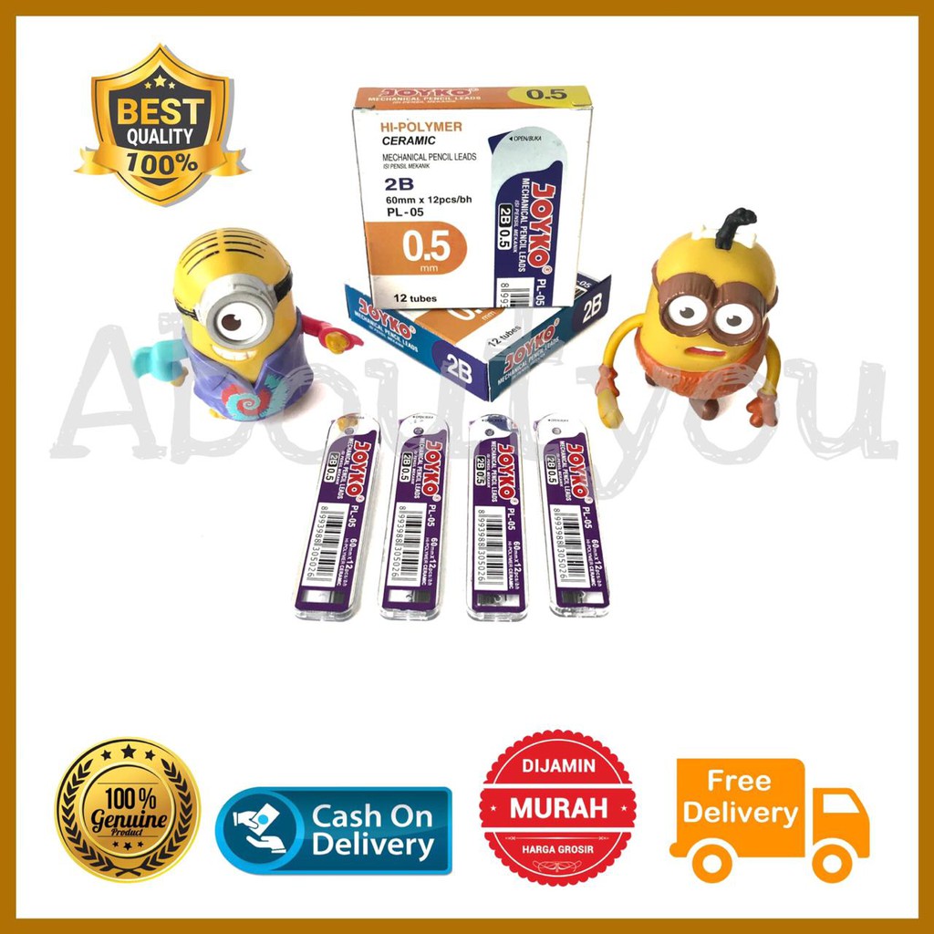 

Isi refill pensil mekanik pencil Lead 0.5 mm 2B murah