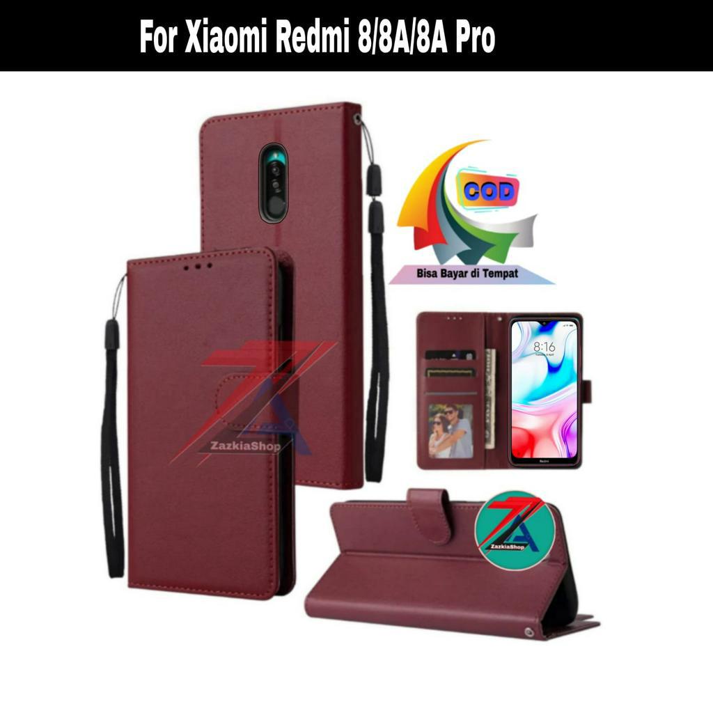 CASE FLIP CASE DOMPET KULIT FOR XIAOMI REDMI 8/8A/8A PRO CASING DOMPET-FLIP COVER LEATHER-SARUNG HP