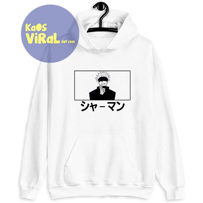 JACKET HOODIE JJK SATORU GOJO SHAMAN JUMPER