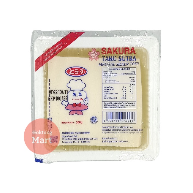 

Sakura Tahu Sutra Silken Tofu (300gram)