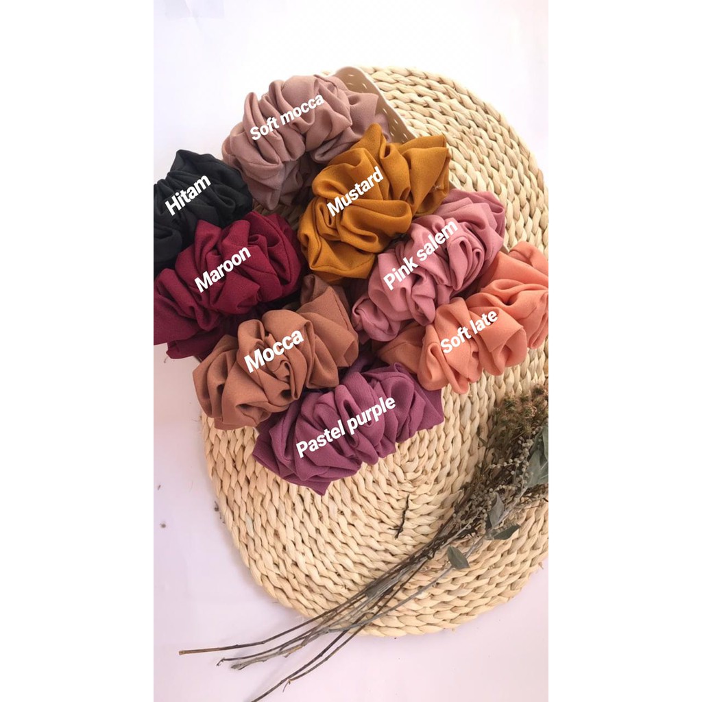 Ikat Rambut Besar / Scrunchie Jumbo / Cemol / Souvenir / Cepol