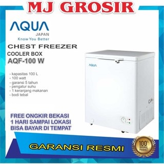 AQUA AQF 100 W CHEST FREEZER BOX 100 L 100 LITER SANYO JAPAN