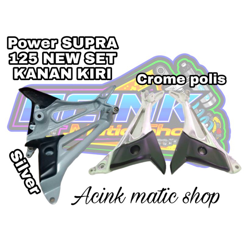 Power footstep pijakan kaki belakang Supra x 125 new sepasang