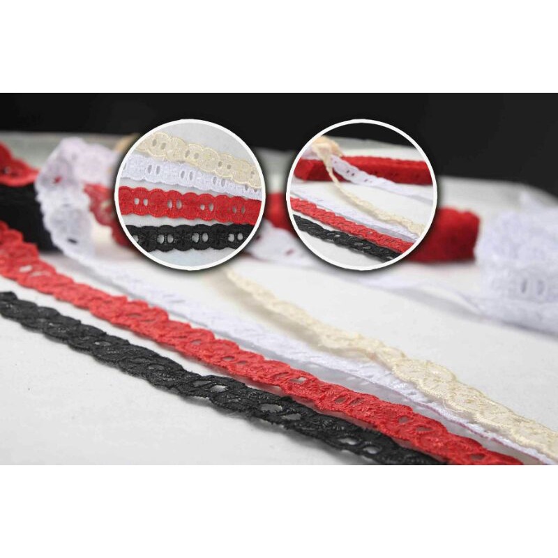 Renda Katun Renda Colok 15 Yard Lebar 2 cm Termurah Terlaris