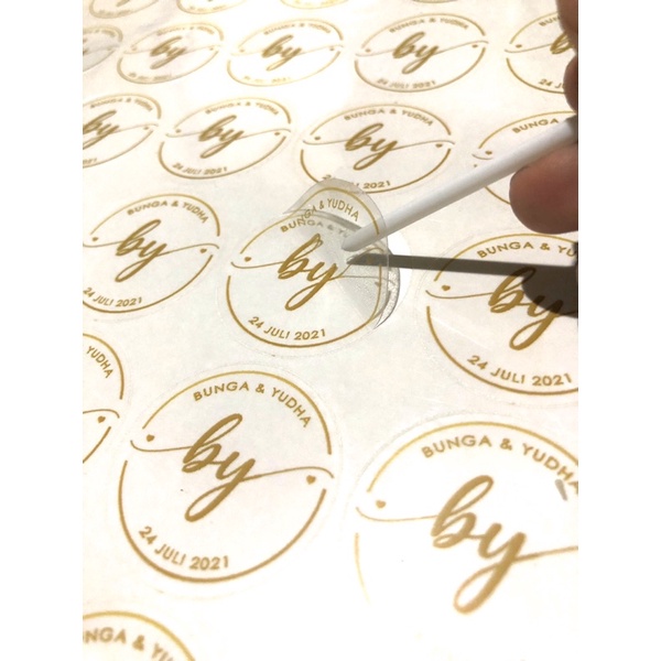 

sticker vinyl transparan A3+