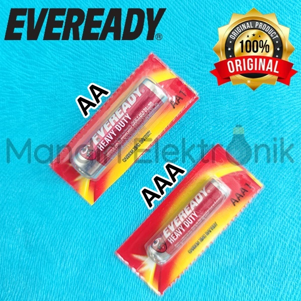 Baterai AA AAA Eveready 1,5V isi 1pc - Battery Eveready Heavy Duty A2 A3