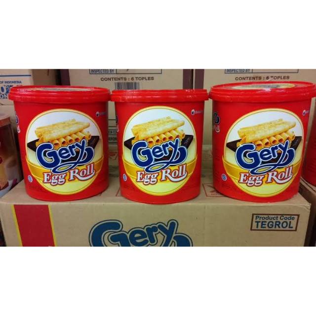 

GERY EGG ROLL 210gr biskuit kaleng