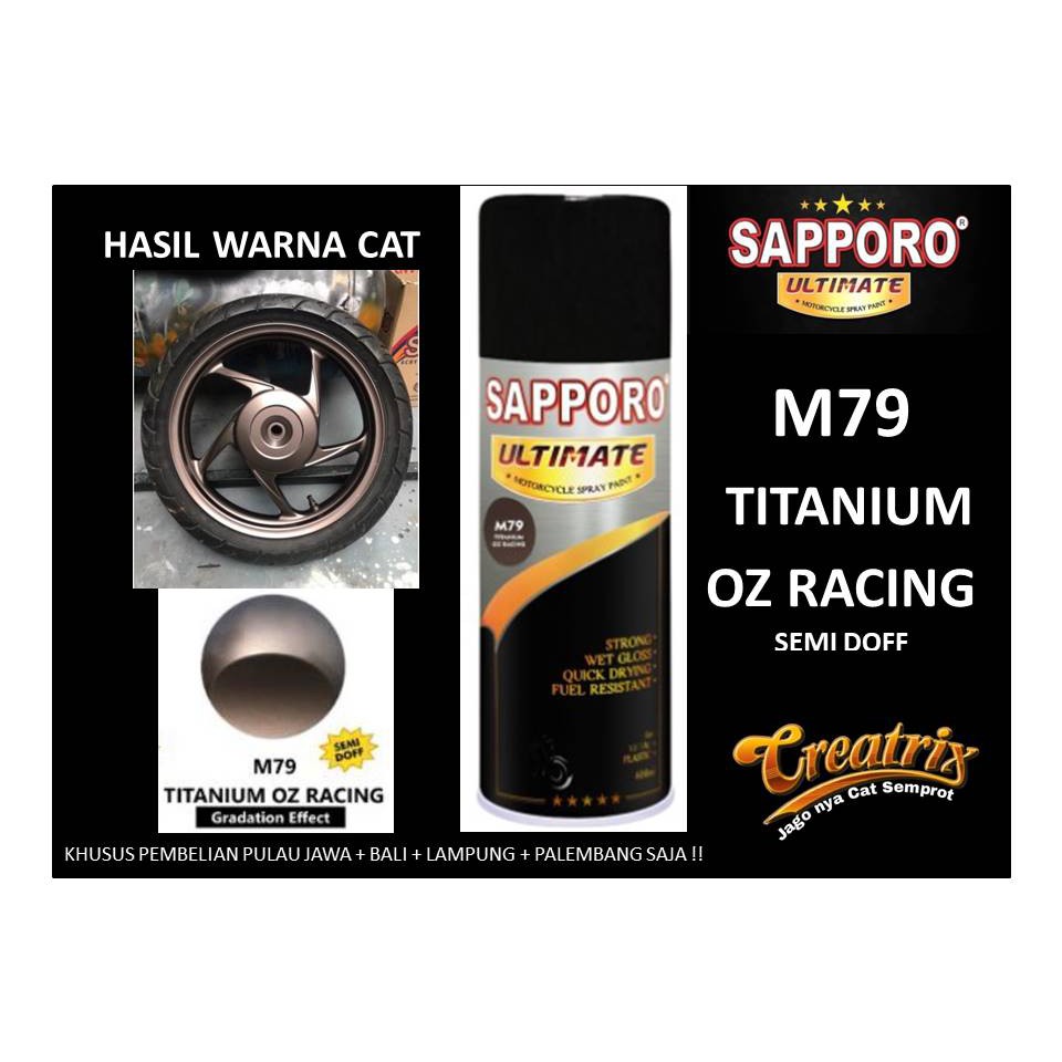 Sapporo Ultimate M79 Titanium Oz Racing / Sapporo Spray