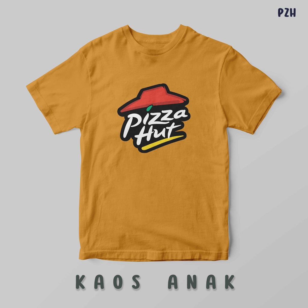 [KAOS ANAK] JUNKFOOD burger king kfc mcdonalds pizza hut oblong custom tshirt laki perempuan boy girl santai rumah  katun cotton best quality