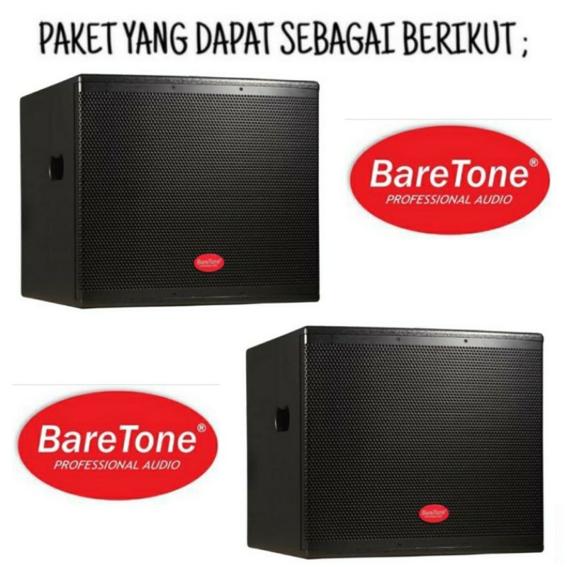 Paket Sound Proffesional Mixer Yamaha - Subwoofer Baretone 18 Inch Speaker 15 inch - Mic Wireless