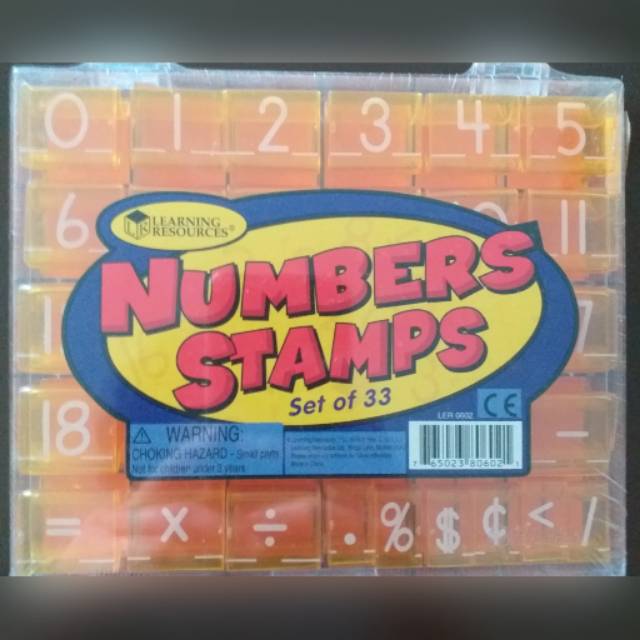 

Numbers Stamps - Set of 33