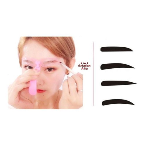 Bundle special - Cetakan Alis 4 IN 1 + 8 IN 1  Eyebrow Template  Model / Alat Cetak Gambar Alis