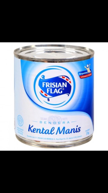 Susu Kental Manis Bendera Frisian Flag Kaleng 370 Gram Coklat Dan Putih Shopee Indonesia