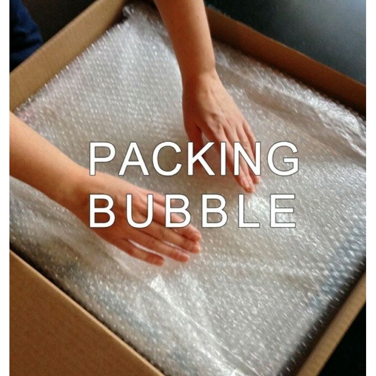 Tambahan packing  / Tambahan buble warp agar lebih aman