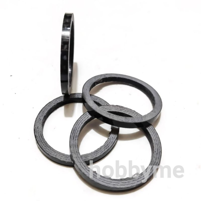 Ring Spacer Karbon Stem Sepeda Oversize 0.3 cm Carbon Fiber Bike Headset Spacer Kit Ring Stem