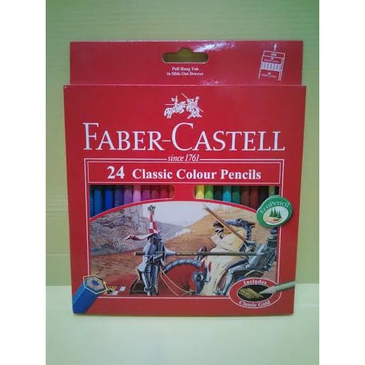 

Pensil Warna - Pencil Warna Faber Castell Panjang 24 Warna Classic 100% original