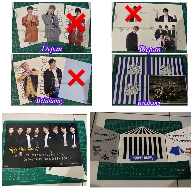 SS8 ELF Japan Postcard Message Super Junior ELF Japan Photo stand Kyuhyun Siwon Heechul Leeteuk Ryeo