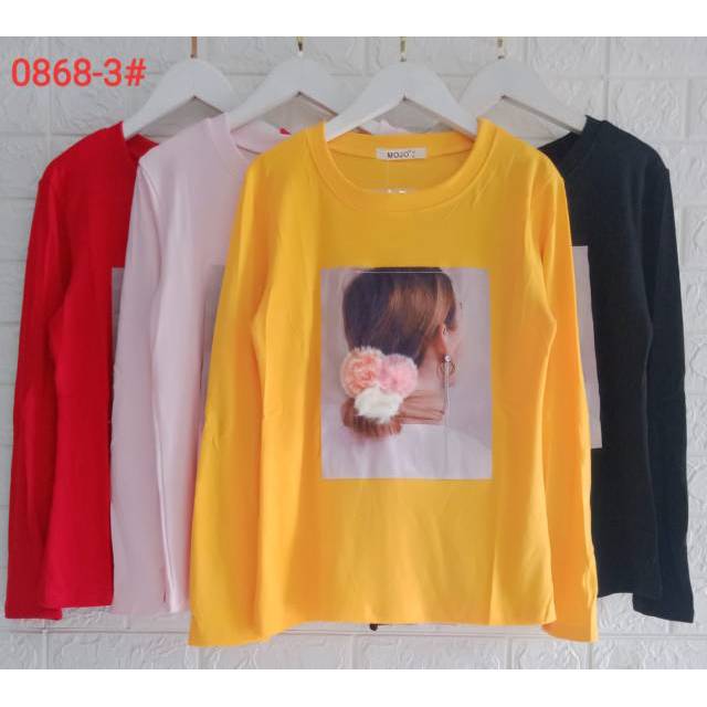 Kaos import lengan panjang mojo tiramisu mf kuhan tibesi