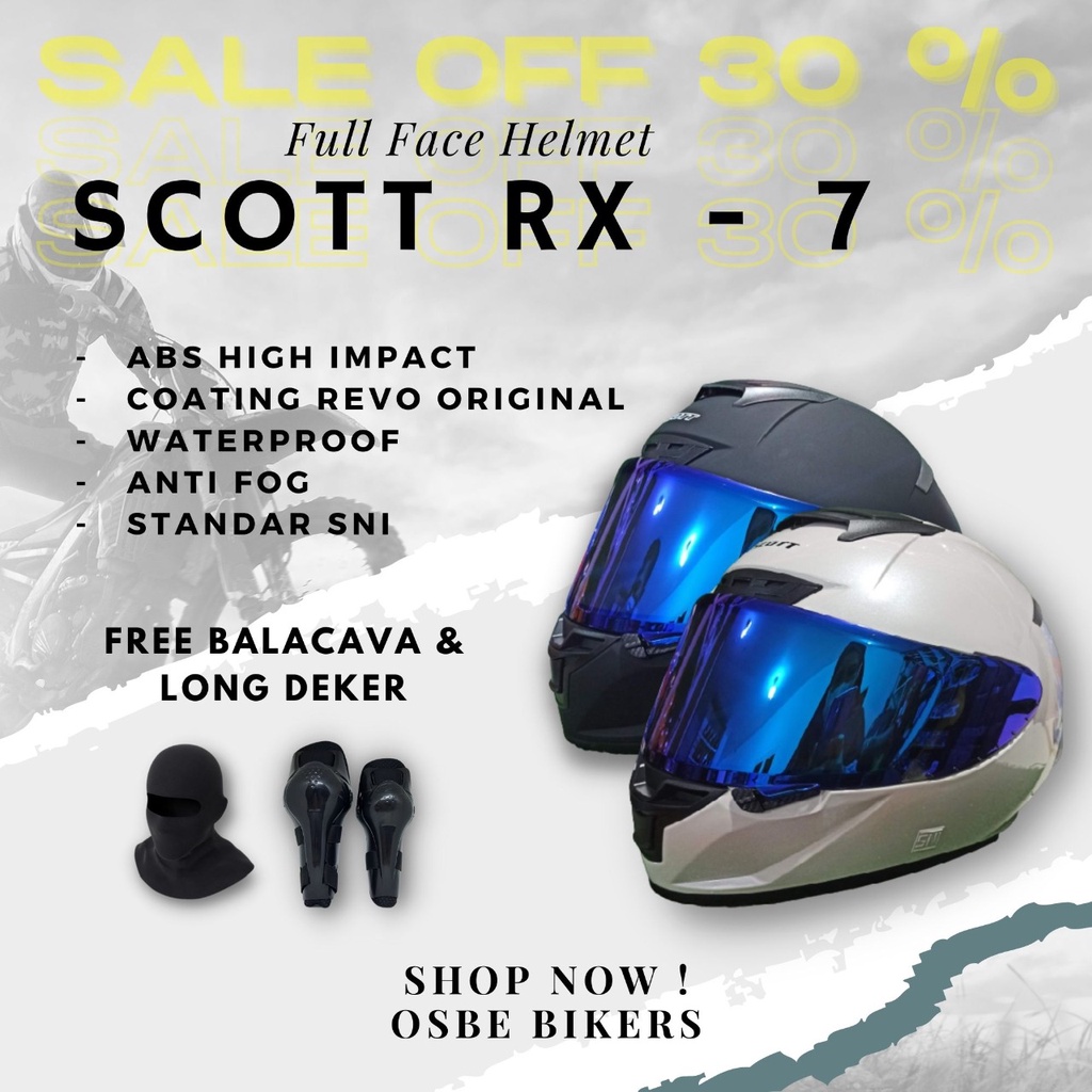 HELM FULL FACE SCOTT RX 7 X14 FULL FACE / HELM FULL FACE LIMITED EDITION