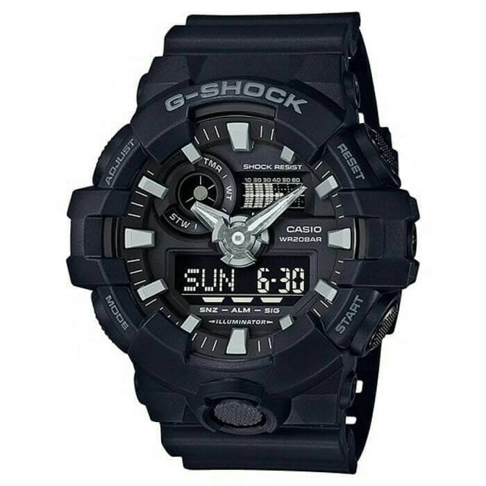 Casio G-Shock GA-700-1B ORIGINAL Gshock GA700 1B ORIGINAL RESMI