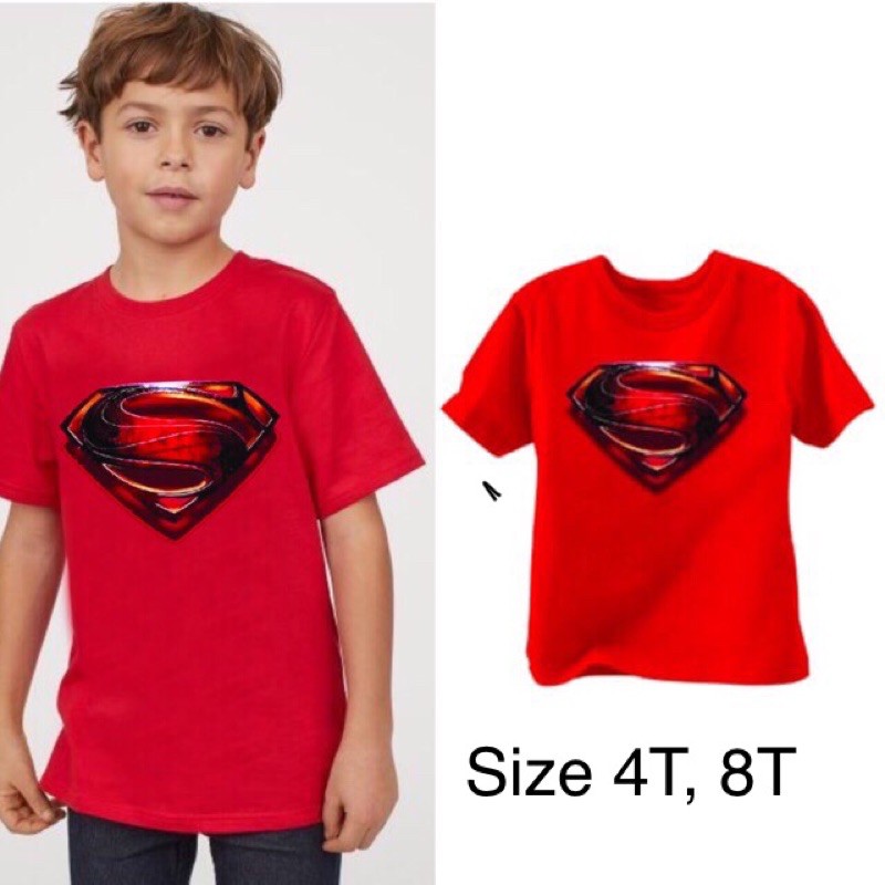 Amigoz kids clothing/kaoss anak laki-laki lengan pendek merah supermen/kaos oblong marvel amigos