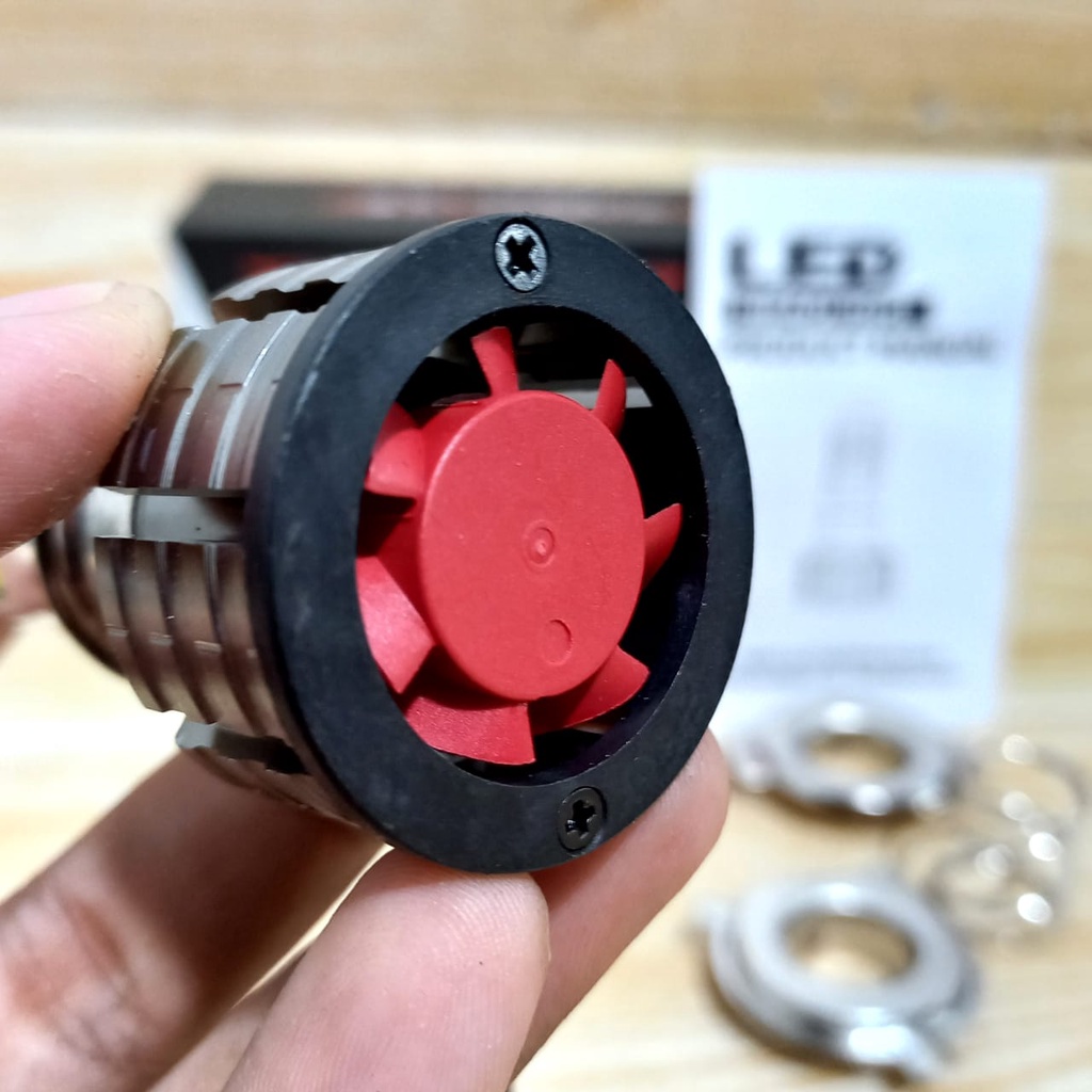 Dop Lampu depan Bohlam LED 6 Sisi 35W 6 Mata AC DC Kipas Universal Ride IT