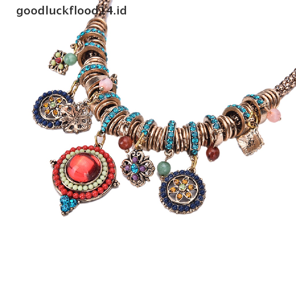 [OOID] New Gypsy Ethnic Tribal Turkish Boho Chain Bid Necklace Tassel Pendant Fringe ID