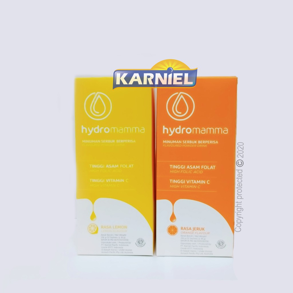 2 BOX Hydromamma ORANGE LEMON Asam Folat Vit C Hydromama Hydro Mamma Mama Hamil Promil ASI