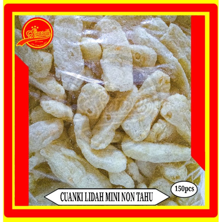 

lidah mini non tahu isi 150pcs, tekstur lebih renyah dari yang biasanya