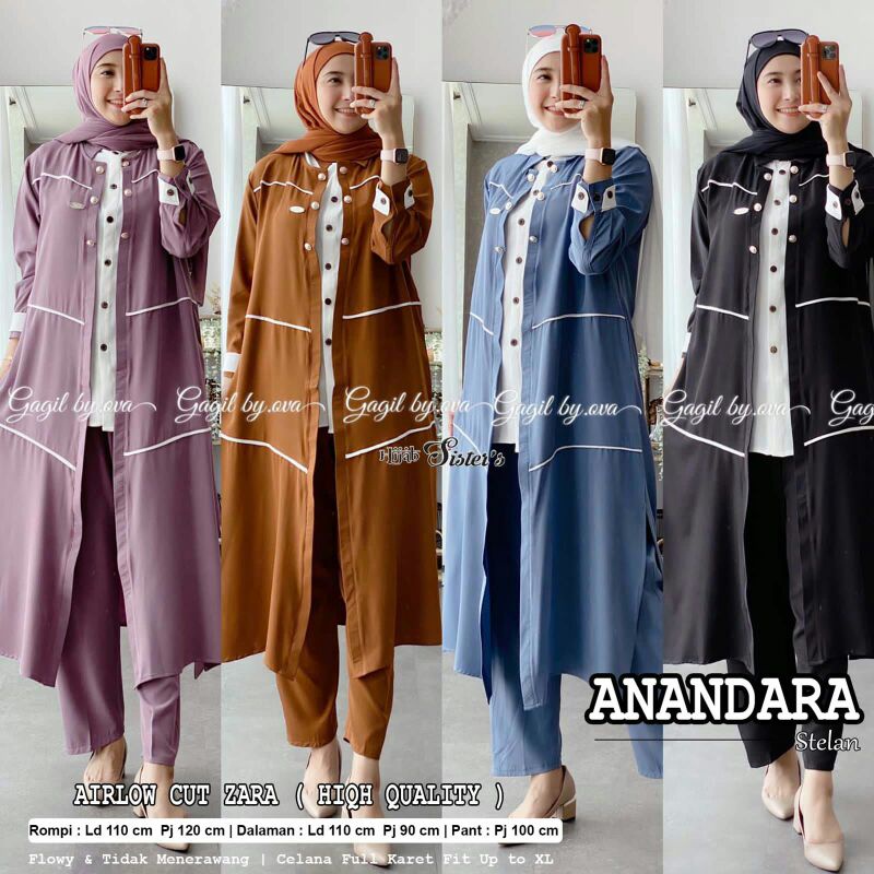 SETELAN ANANDARA ORIGINAL GAGIL FASHION BY OVA