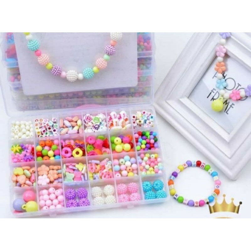 mainan ronce meronce manik beads box set