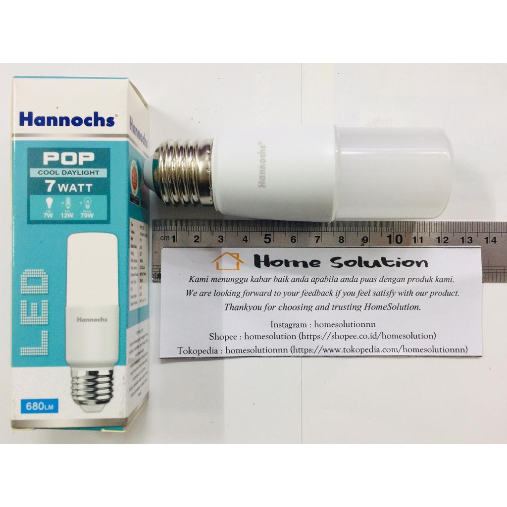 Hannochs - Lampu POP LED - 7 watt - Cahaya Putih