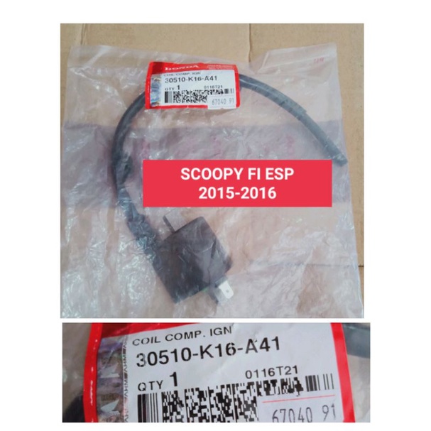 30510-K16-A41 coil koil pengapian penyalaan honda scoopy fi esp 2015-2016 ORI ASLI AHM