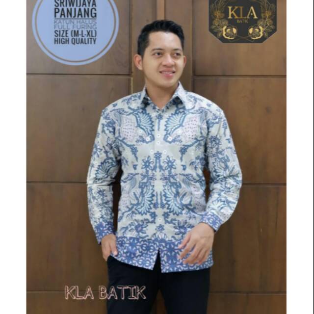 SRIWIJAYA PANJANG.Kemeja Batik Pria Modern