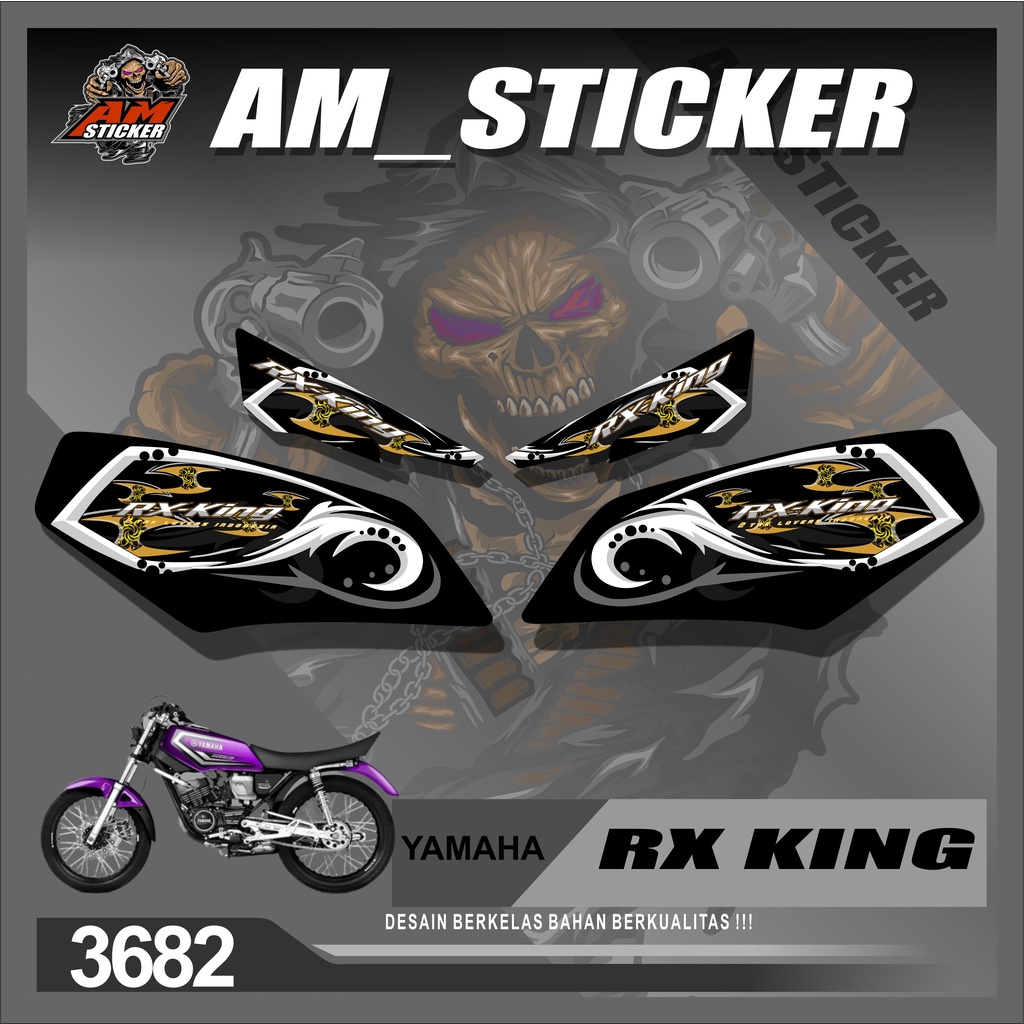 3682M Striping Variasi List RX KING - Stiker Variasi List Motor Rx King Racing DISEAN ZOM