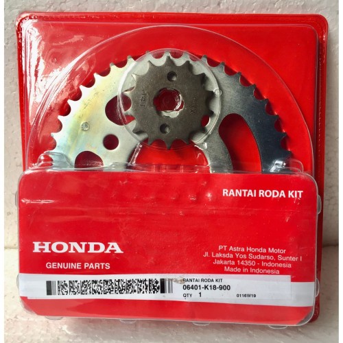 Gear Paket Rantai Girset Gear Set Honda Verza 150 ORI AHM 06401K18900